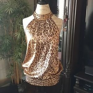 Forever leopard pattern top size medium